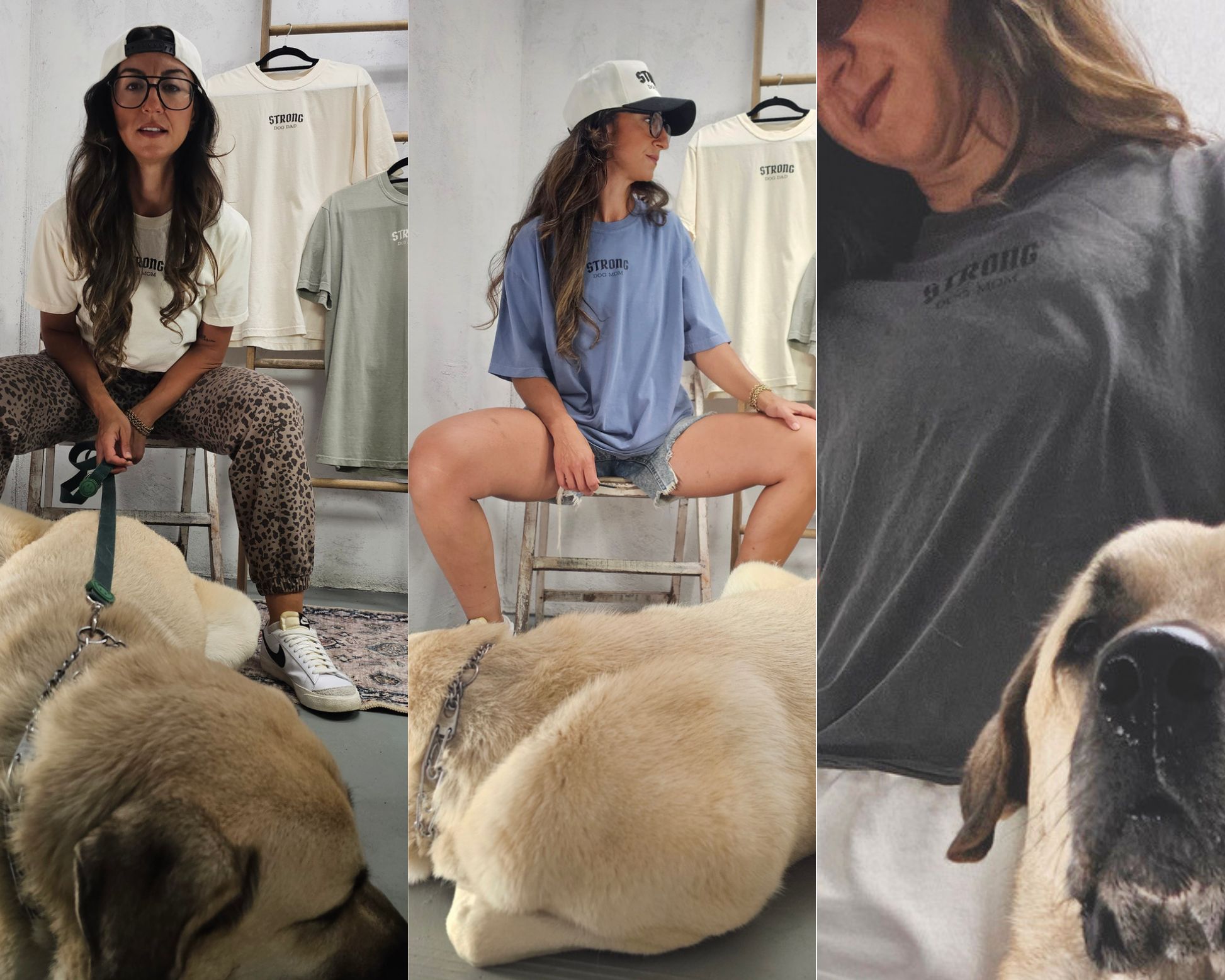 The Uniform Heavyweight Tee: Sky Capsule // Strong Dog Mom